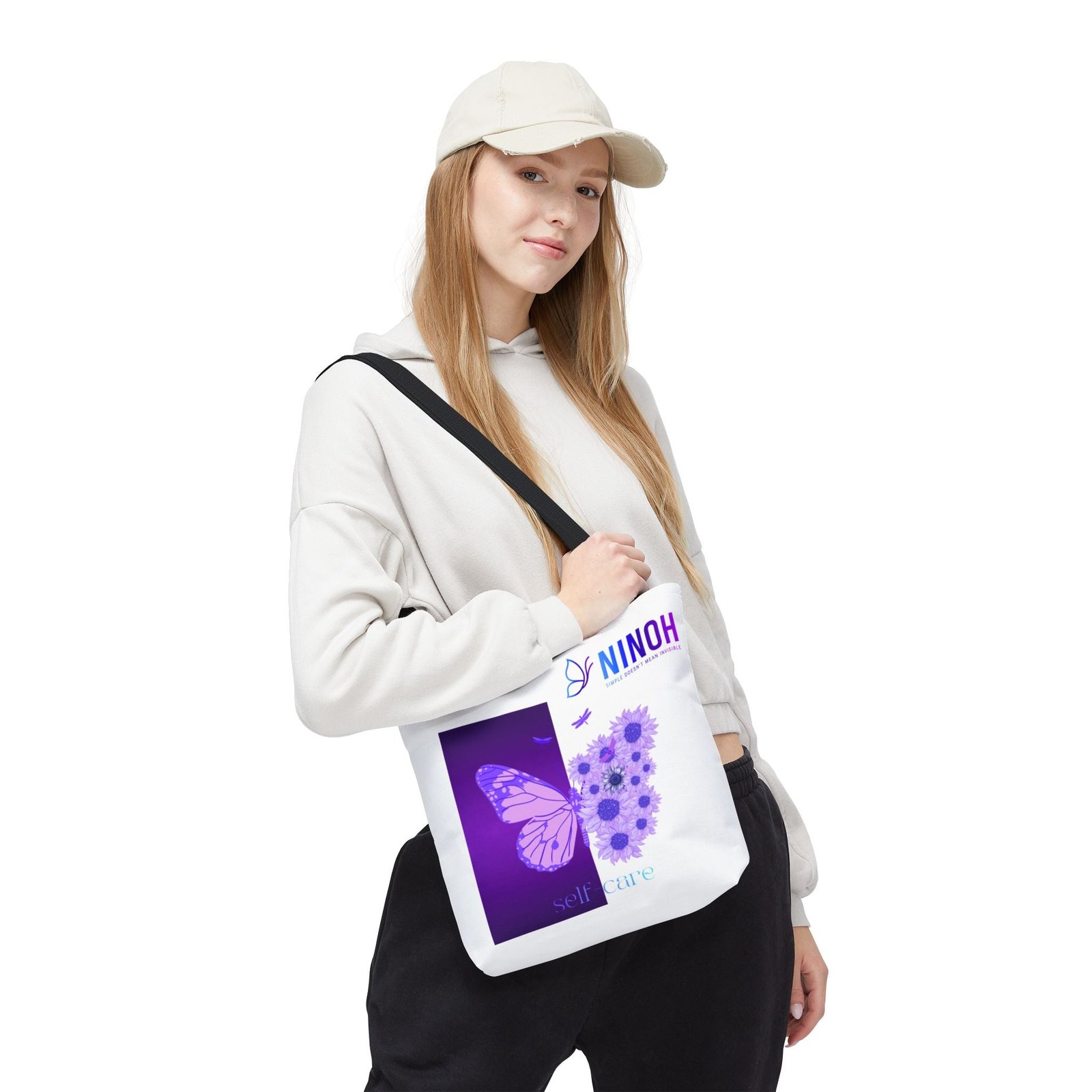 Self Care Butterfly Tote Bag — Simple Doesn't Mean Invisible