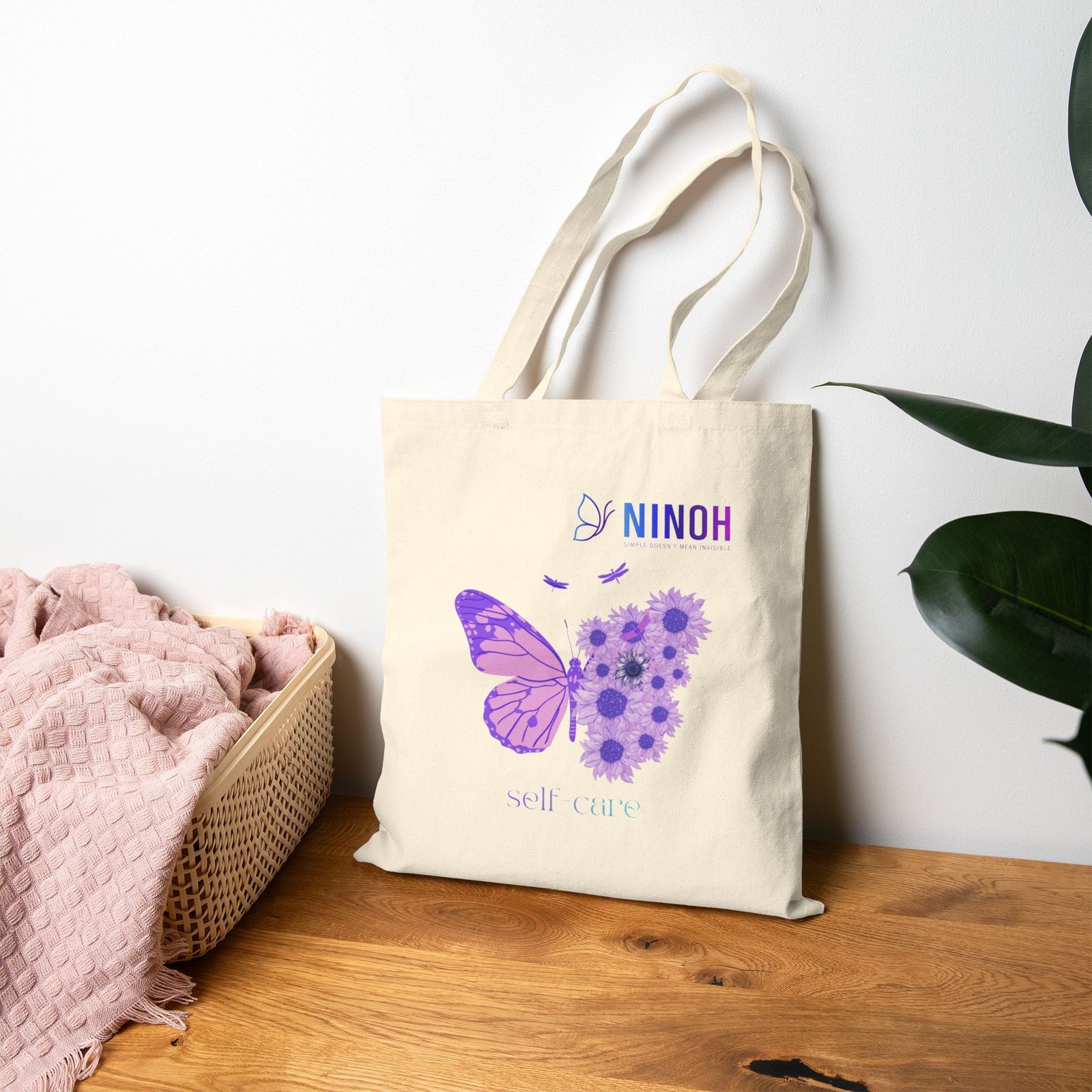 Butterfly Floral Tote - Simple Doesn't Mean Invisible