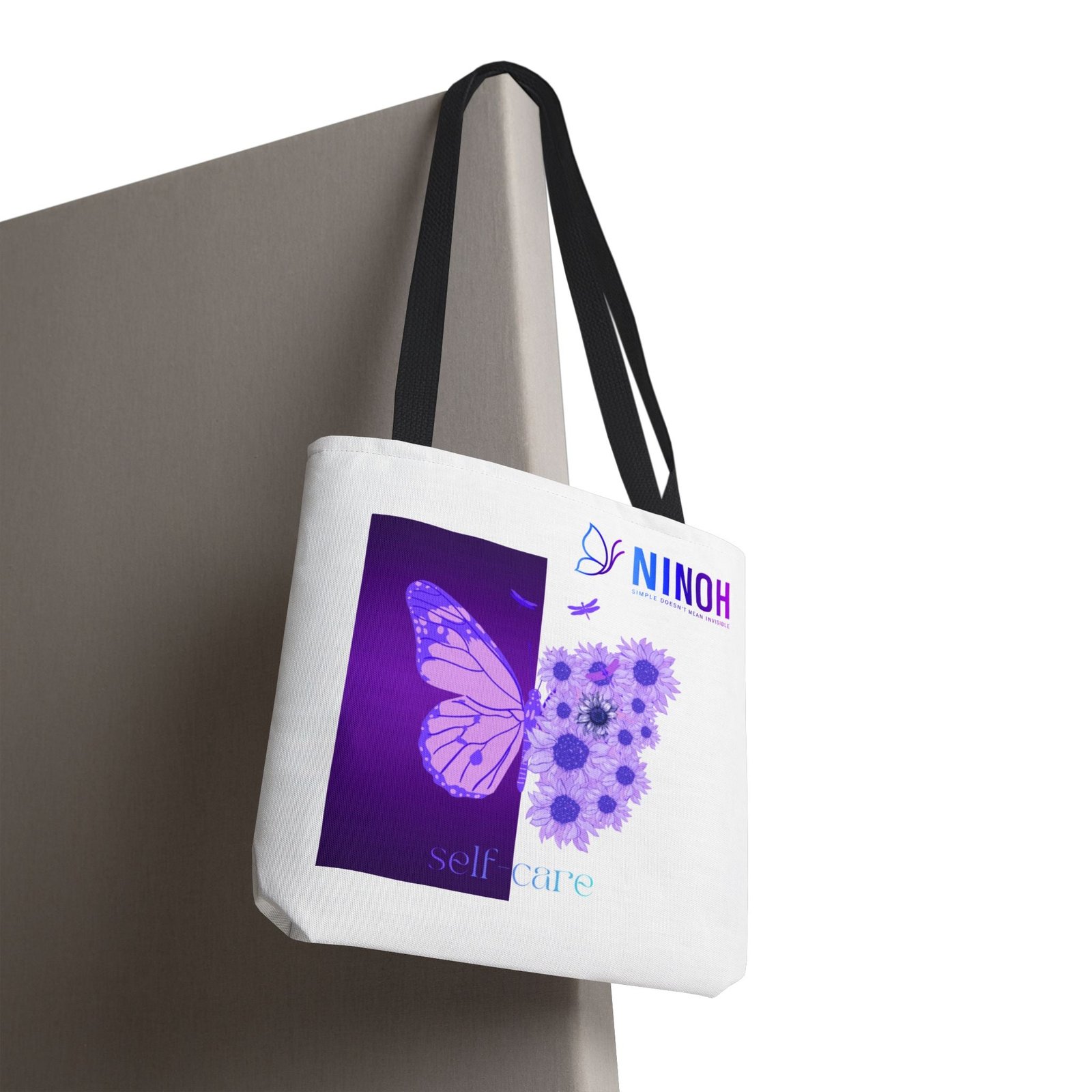 Self Care Butterfly Tote Bag — Simple Doesn't Mean Invisible